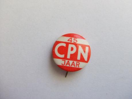 CPN communistische partij 45 jaar politiek